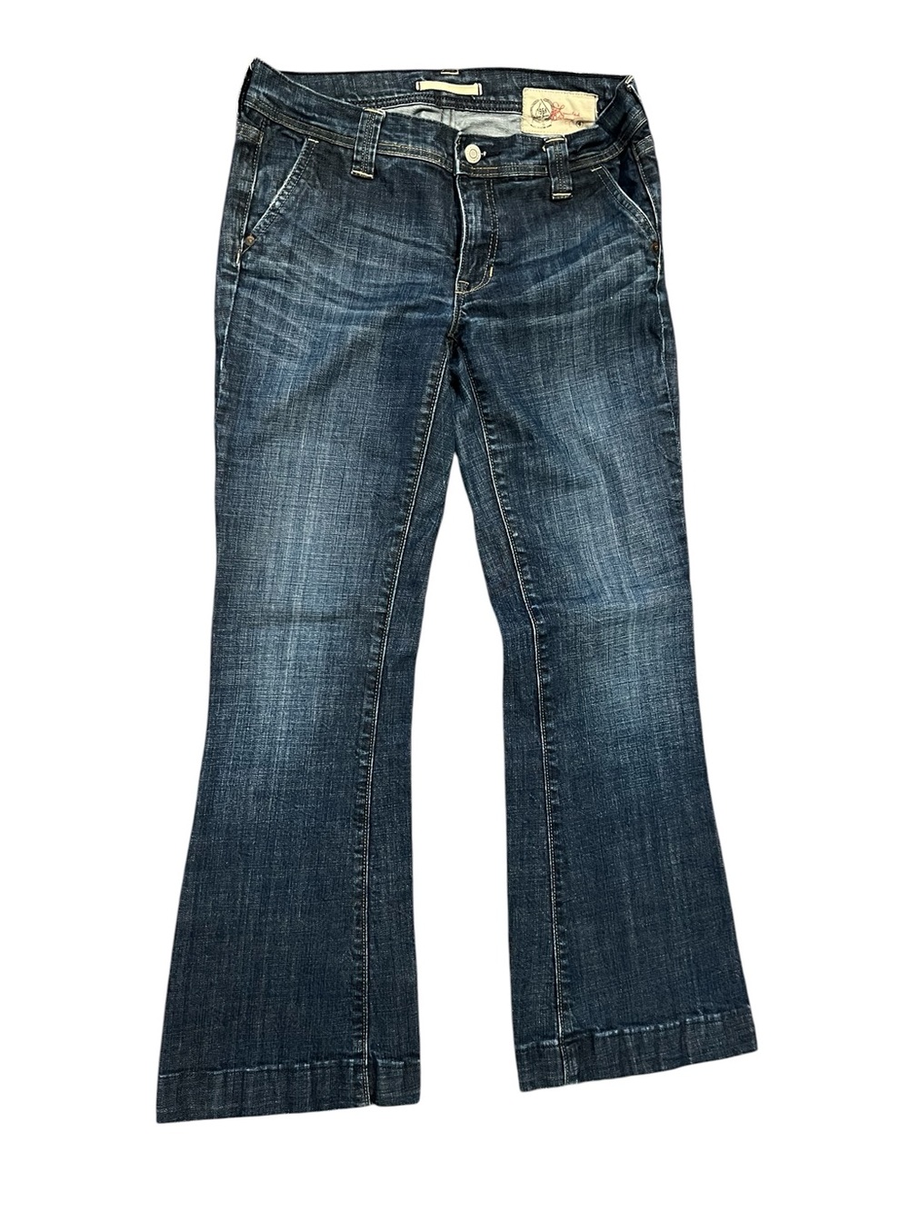 True Vintage Y2K Gap 1969 Flare Jeans Dark Wash Trouser Mid 2000s